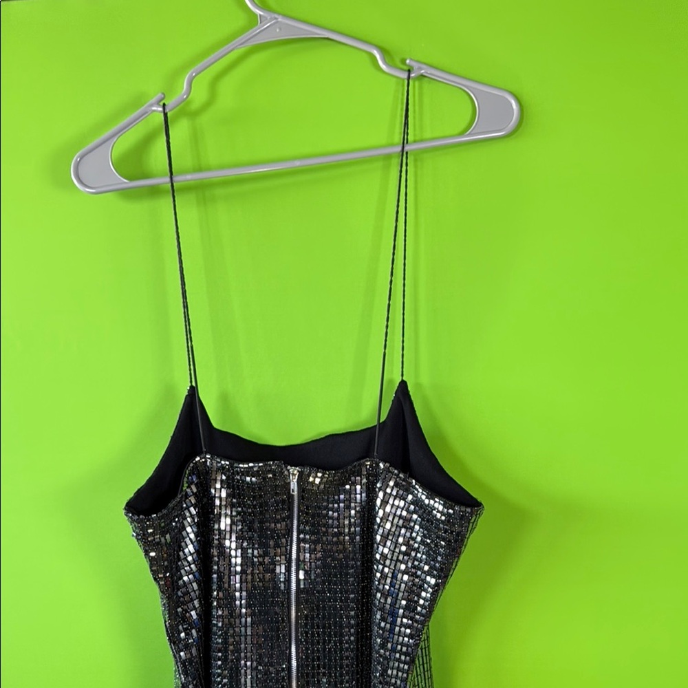 Almost Famous Silver Sequin Slip Mini Dress - Picture 7 of 11